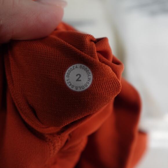 Lululemon Leggings Womens 2 Align High Rise Crop 22" Red Yoga Soft Run Workout - Picture 7 of 8